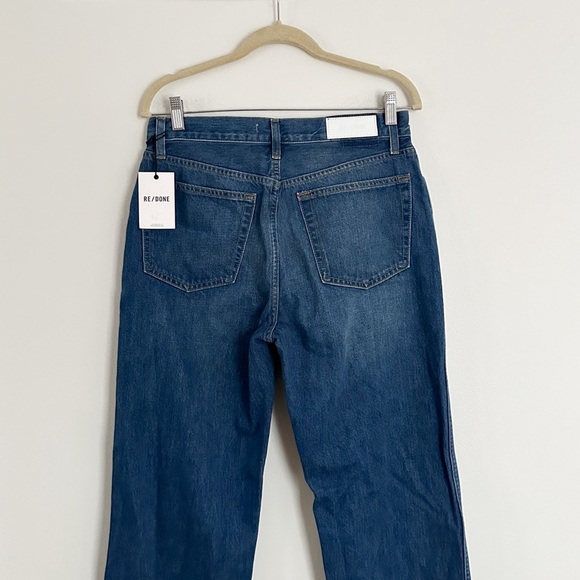 Re/done 90's High Rise Loose Destroyed Broken Blue Jeans Size 29 NWT - Picture 8 of 8